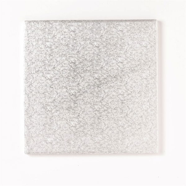 Square Silver Cake Board