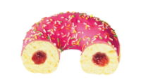 Strawberry Donut Half