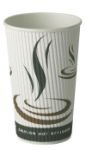 Dispo 16oz [453ml] Weave Ripple Wall Hot Drink Cup